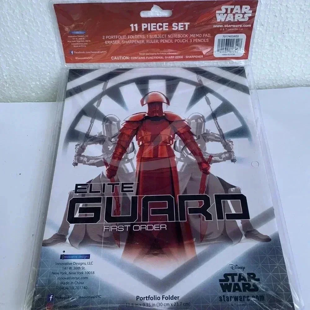 NEW 3x Disney Star Wars 11-pc Set Stationary Back to School Supplies